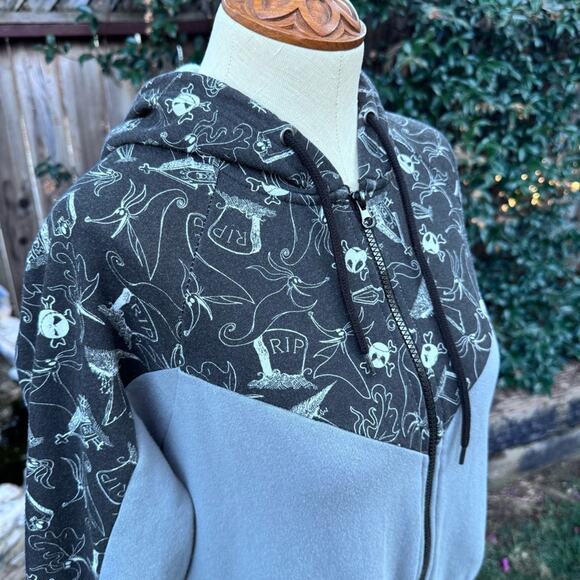 The Nightmare Before Christmas Zero Hoodie Women's Size Small Zip Up Sweatshirt - Picture 2 of 11
